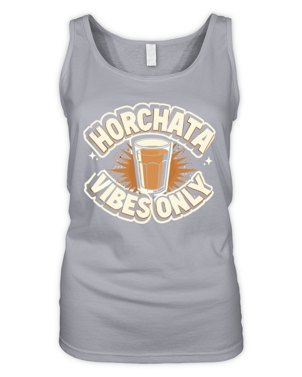 Vintage Retro Style Horchata Mexican Drink Summer Organic Women's Tank Top
