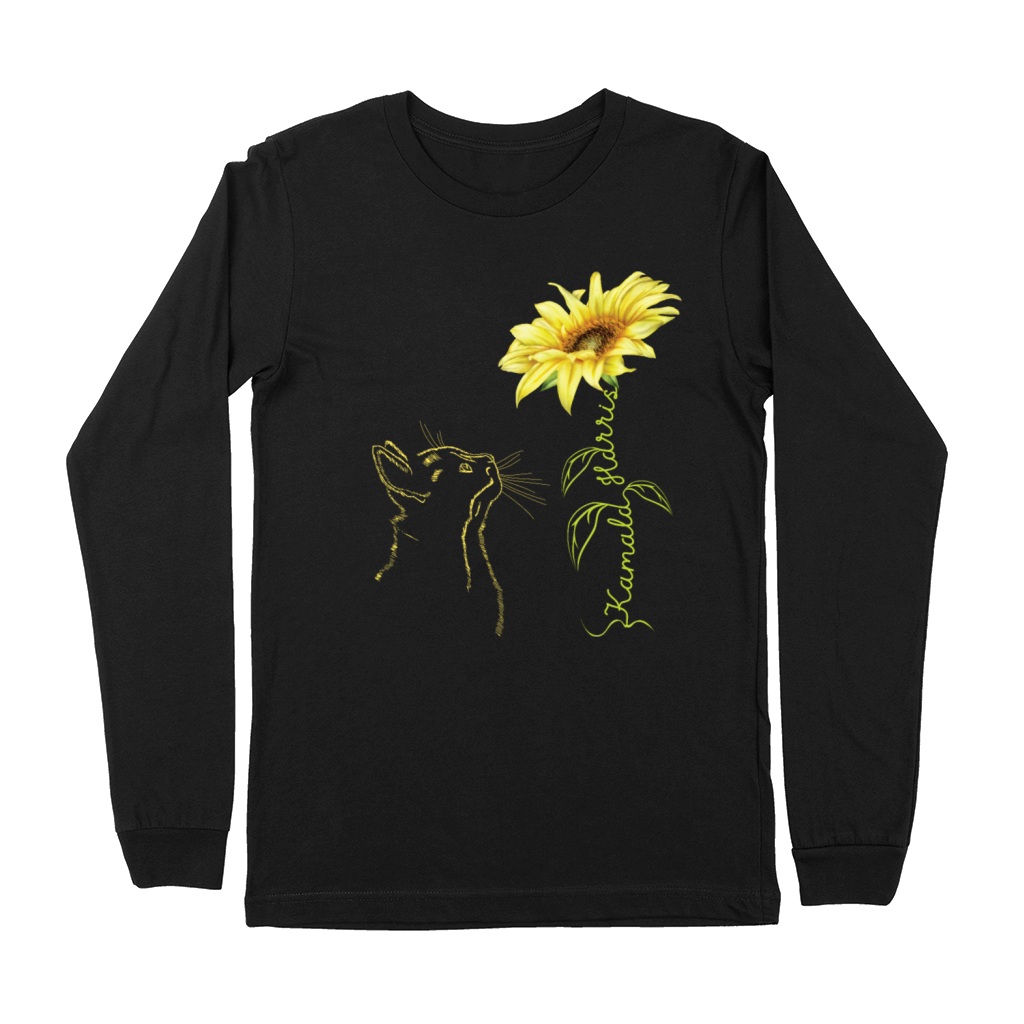 Kamala Harris For President 2024 Sunflower Vintage Premium Long Sleeve