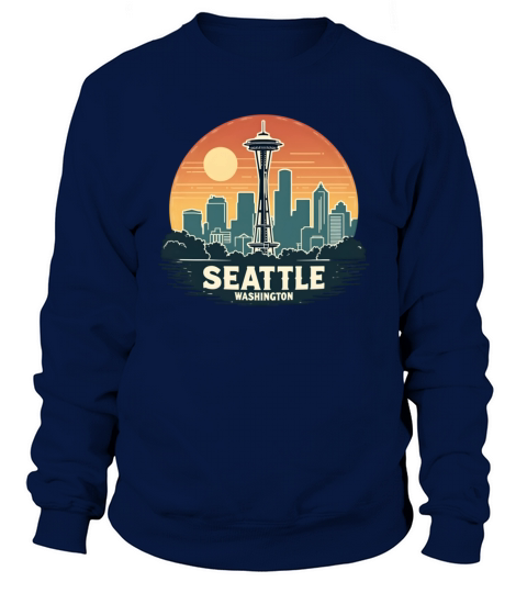 Vintage Seattle Washington Sweatshirt Unisex