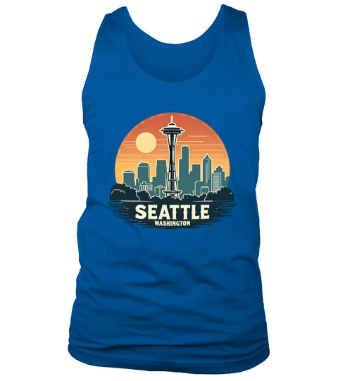 Vintage Seattle Washington Tank Top Unisex