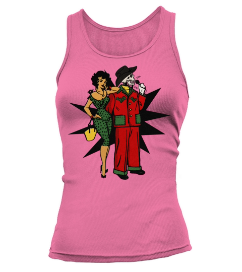 Vintage Mexican Calavera Ladies Man Singer Tank top Woman