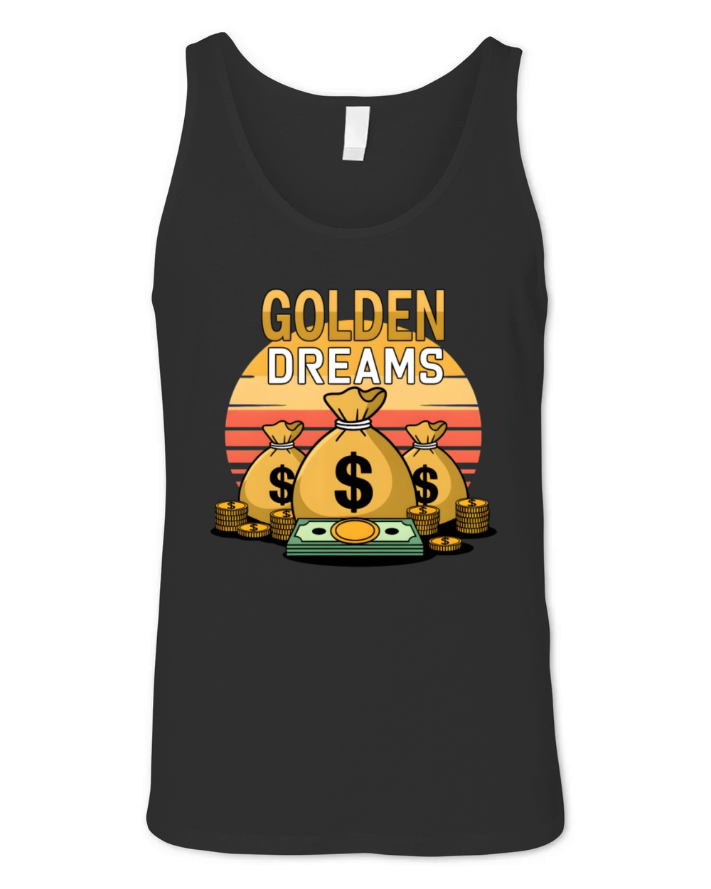 golden dreams 3 Unisex Jersey Tank