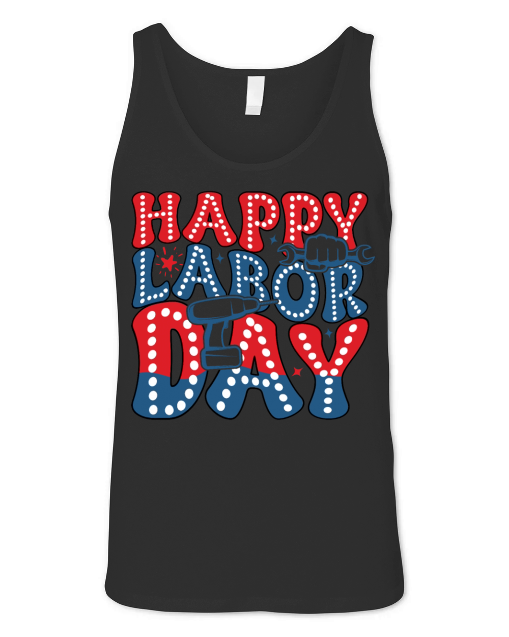 Retro Labor Day Unisex Jersey Tank