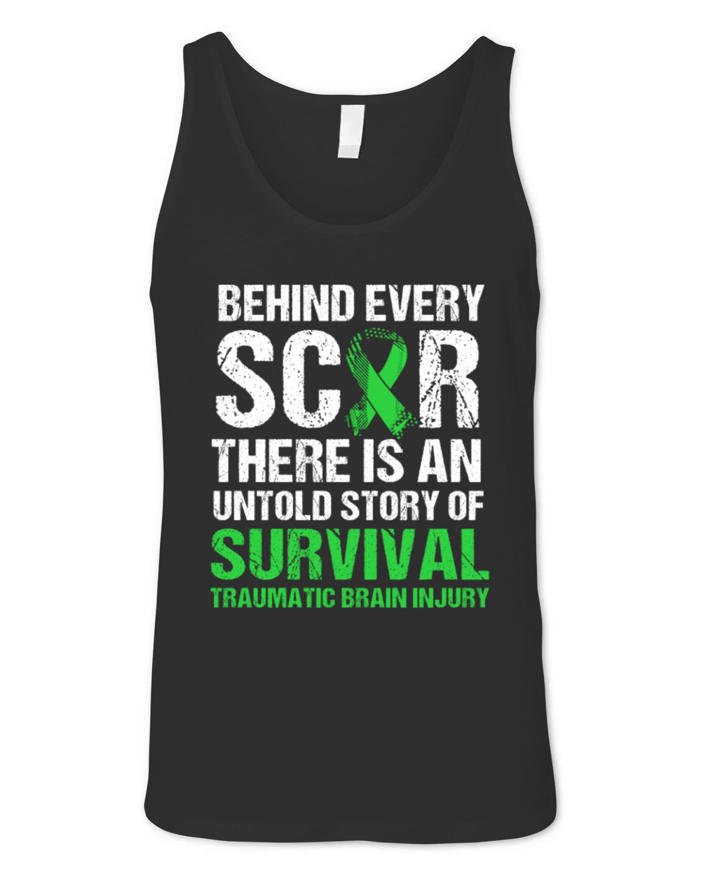 Traumatic Brain Injury Awareness For TBI Survivor Unisex Jersey Tank