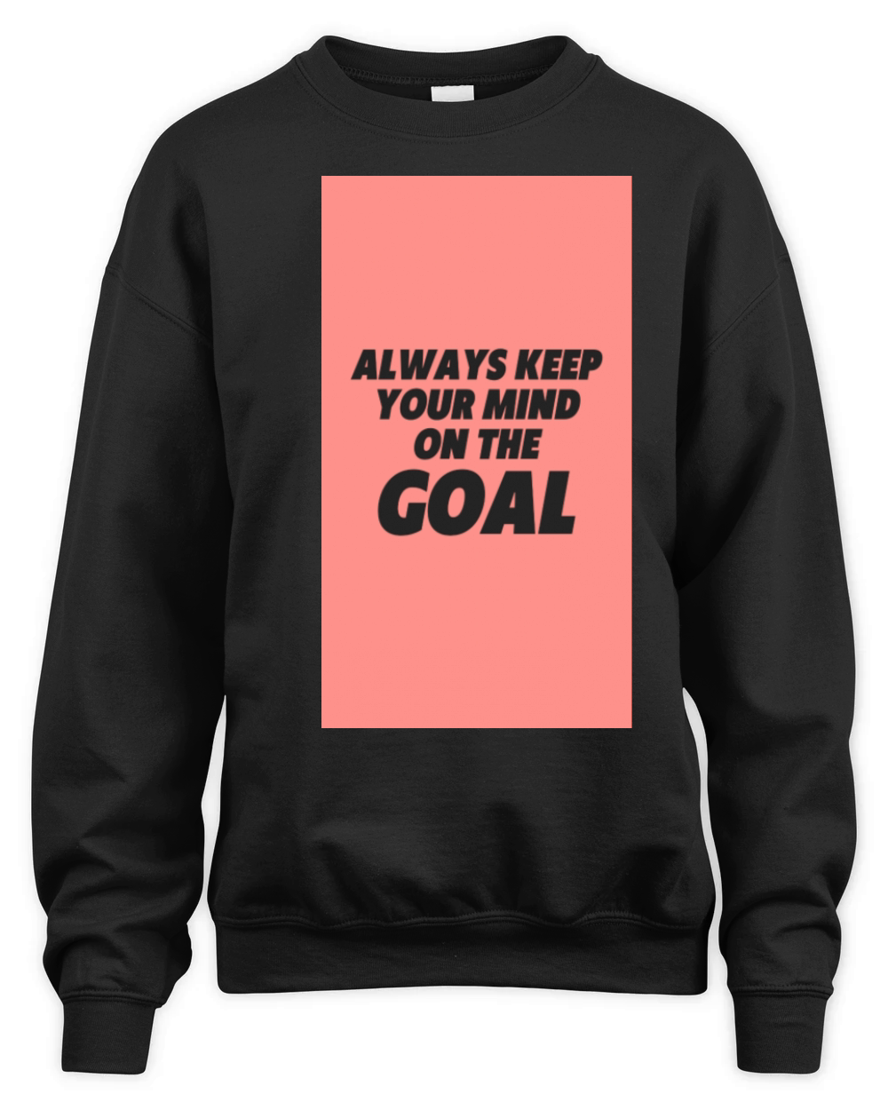 KEEP YOUR MIND ON THE GOAL Unisex Premium Crewneck Sweatshirt
