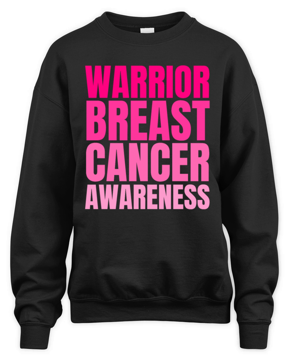 Pink Warrior Breast Cancer Awareness Support Unisex Premium Crewneck Sweatshirt