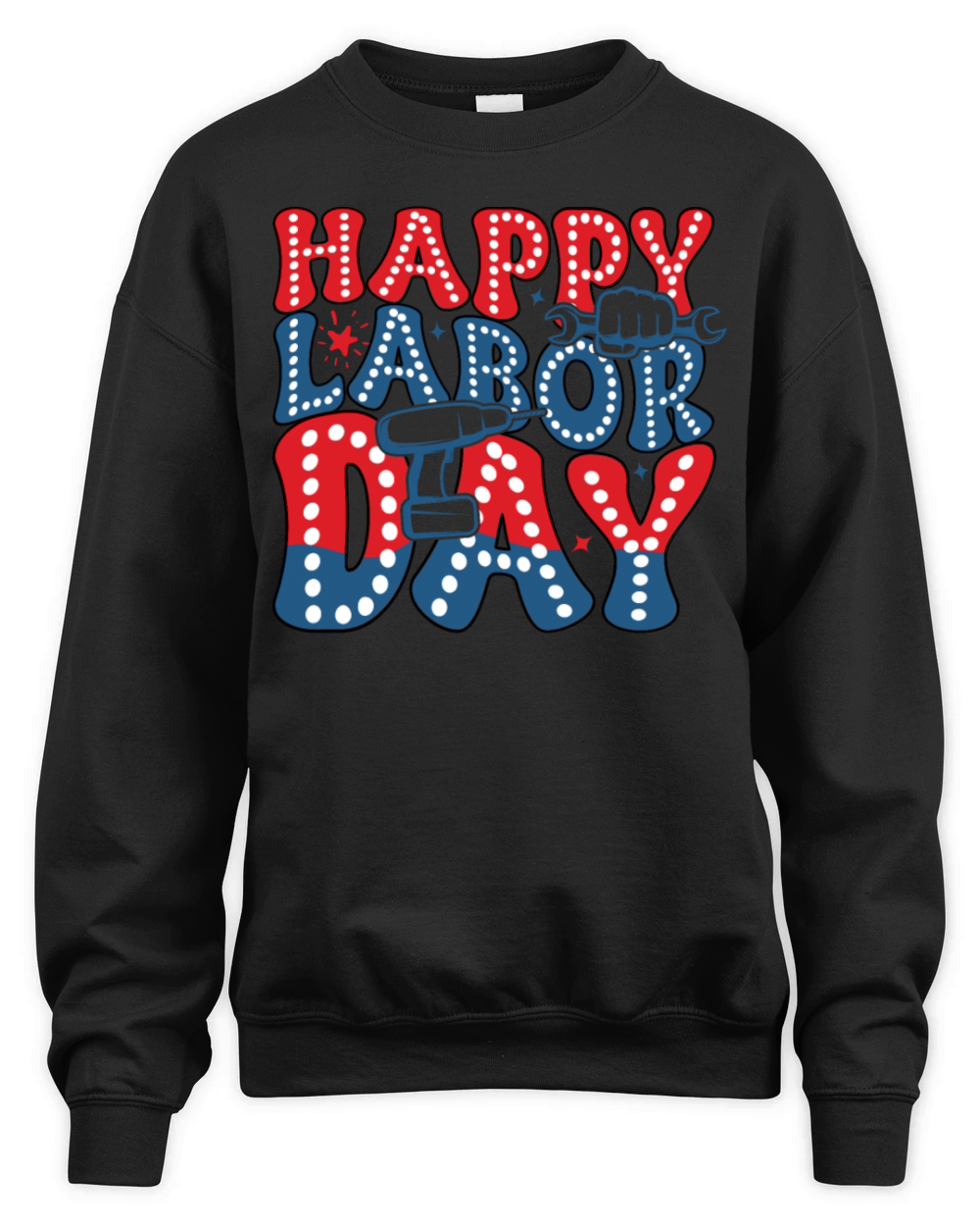 Retro Labor Day Unisex Premium Crewneck Sweatshirt
