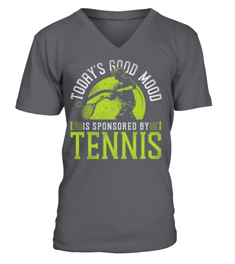 Funny Tennis Player Racket Todays V-Neck T-shirt