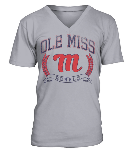Mississippi Rebels Victory Vintage Secondary V-Neck T-shirt
