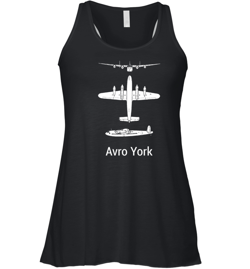 Avro York airplane Women's Flowy Tank Top