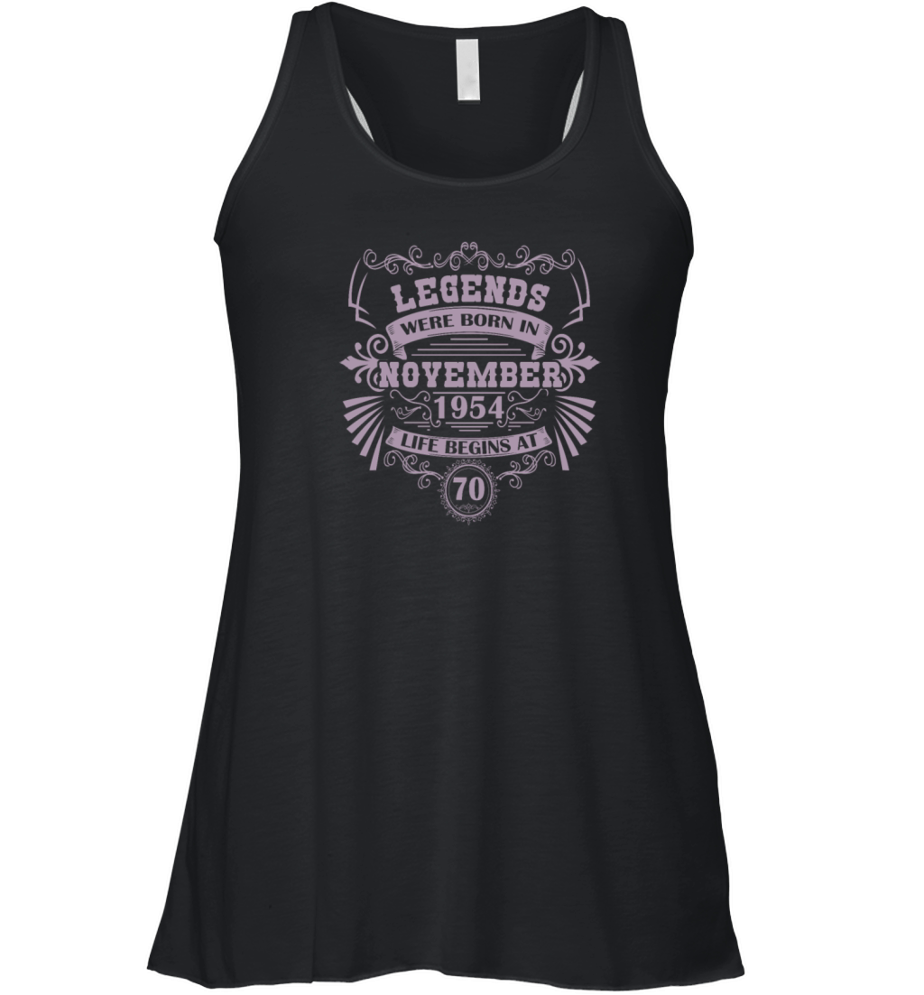 Legends born 1954 November vintage western Women's Flowy Tank Top
