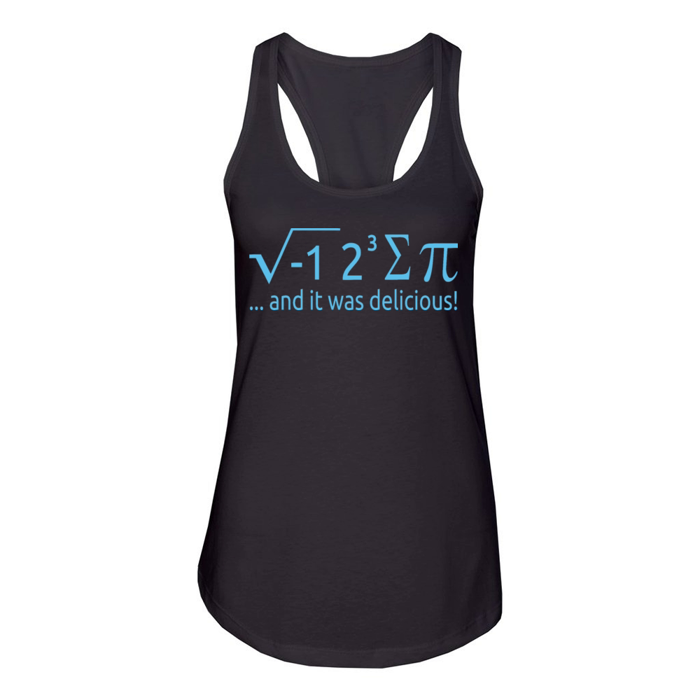 I Ate Some Pie And It Was Delicious 8 Pi Day 2BK3 Women's Racerback Tank