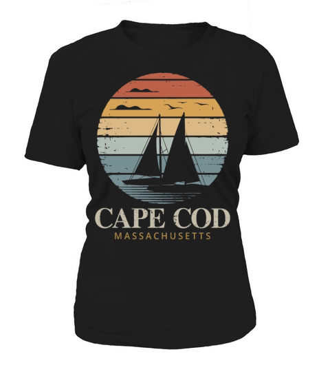 Cape Cod Vintage SunsetMassachusetts Sailing Women's T-Shirt