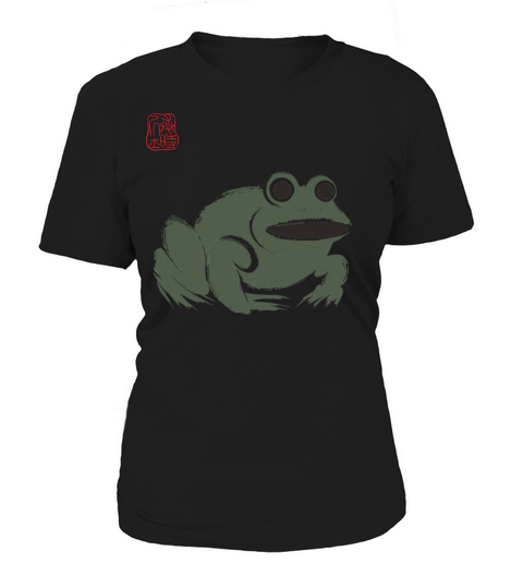 Grumpy Frog Illustration - Funny Animal Art Women's T-Shirt