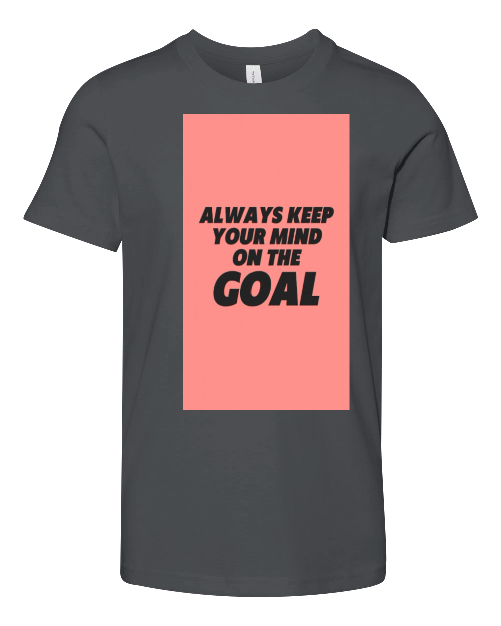 KEEP YOUR MIND ON THE GOAL Youth Unisex Jersey Tee