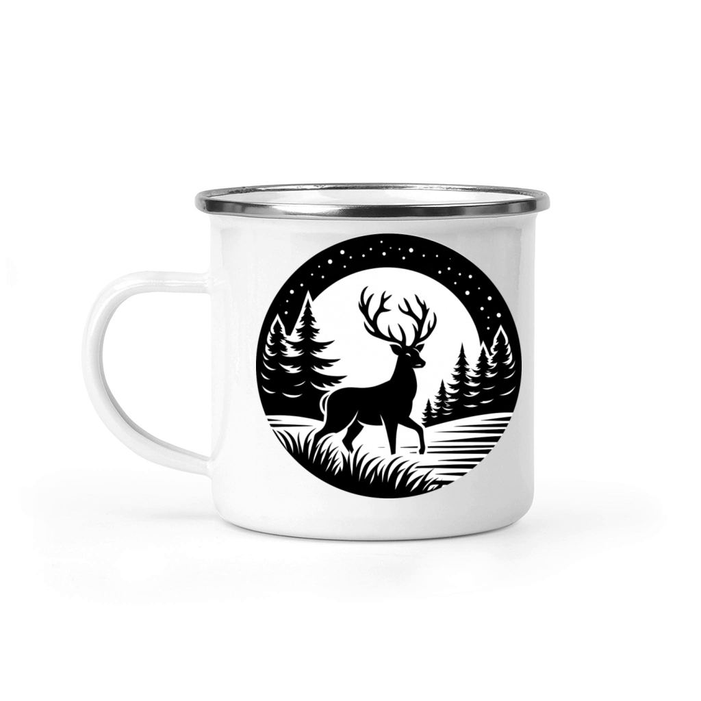 deer silhouette Camping Mug