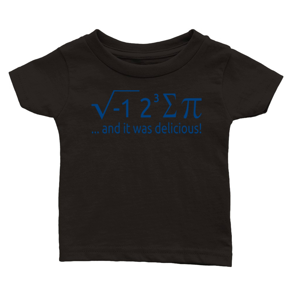 I Ate Some Pie And It Was Delicious 8 Pi Day 2WH3 Classic Baby Crewneck T-shirt