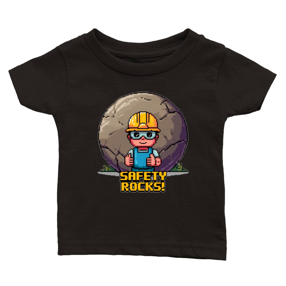 Safety Rocks 01 Classic Baby Crewneck T-shirt