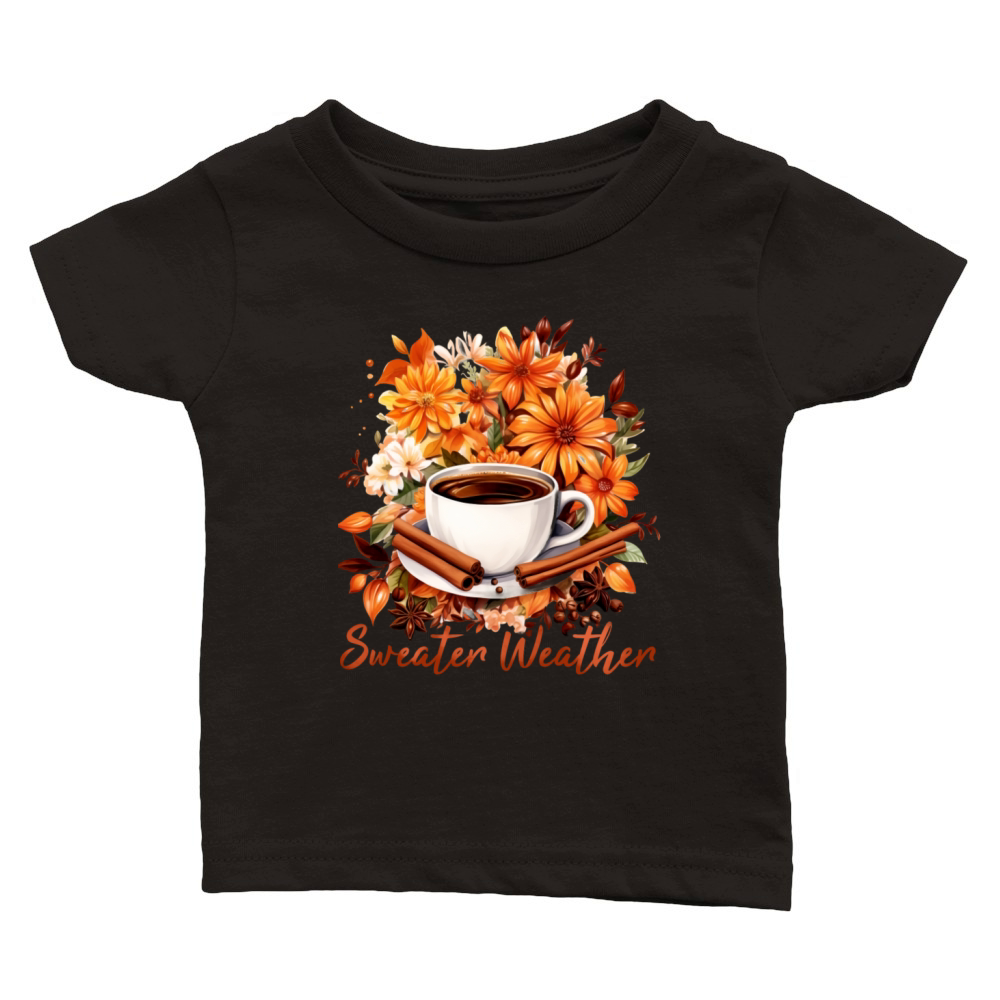 Sweater Weather - Sunflower - Pumpkin Spice Latte Classic Baby Crewneck T-shirt