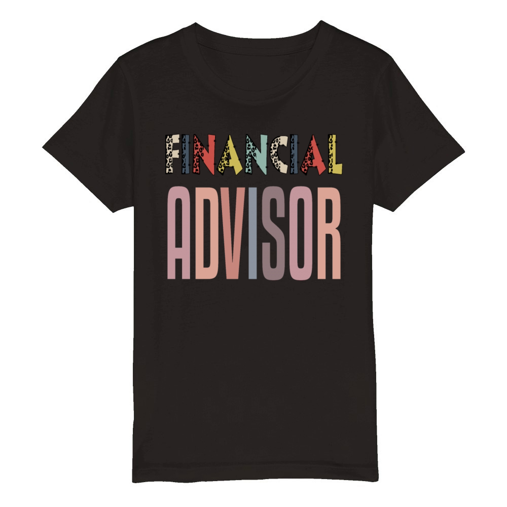Financial Advisor Organic Kids Crewneck T-shirt