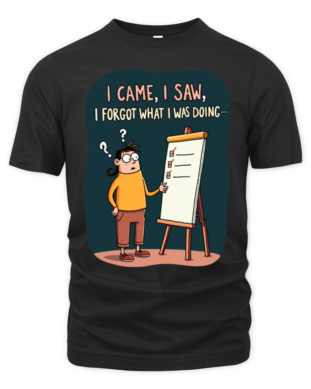 I Came I Saw I Forgot - Funny Forgetfulness Humor Organic Unisex T-shirt