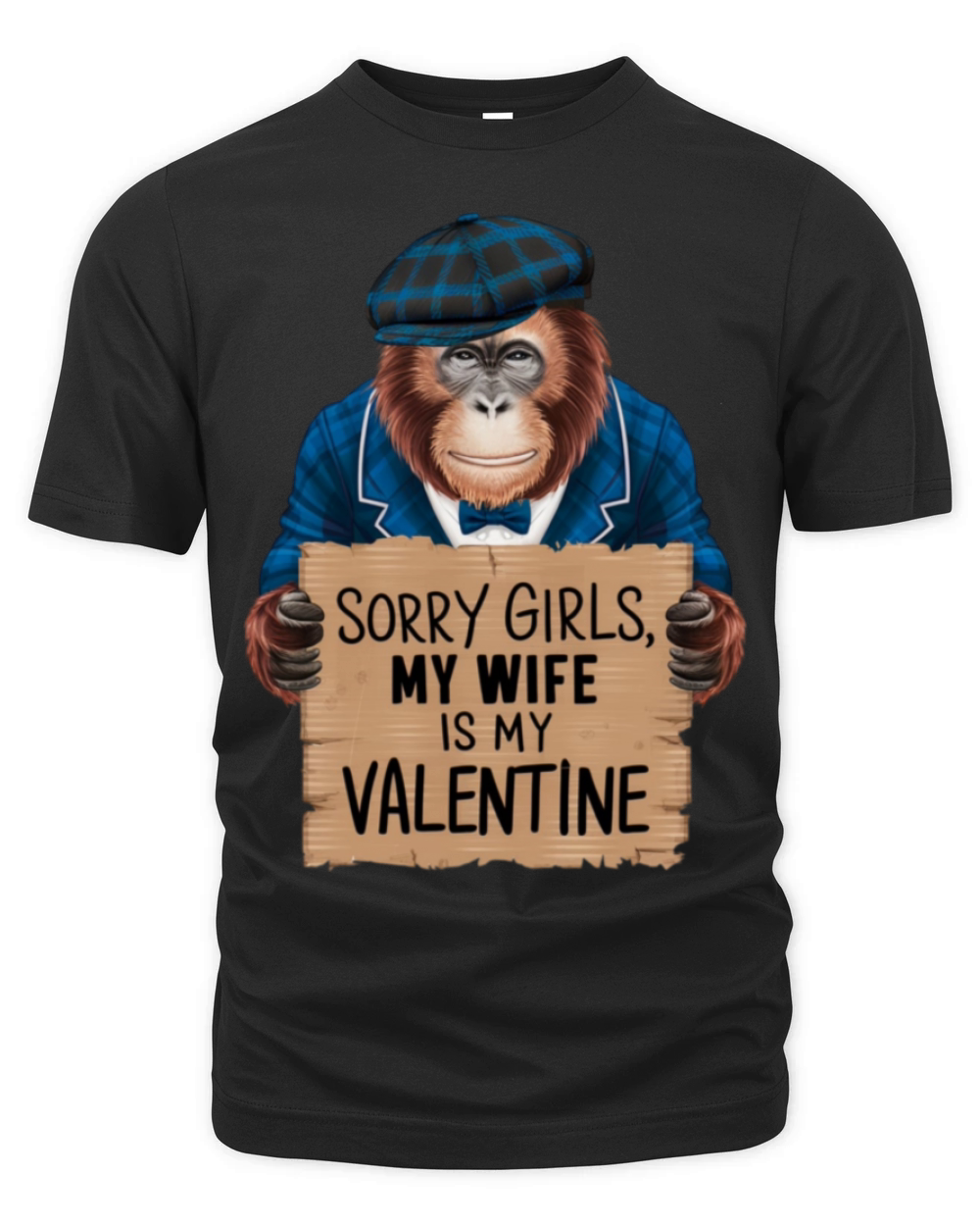 sorry girls my wife is my valentine Organic Unisex T-shirt
