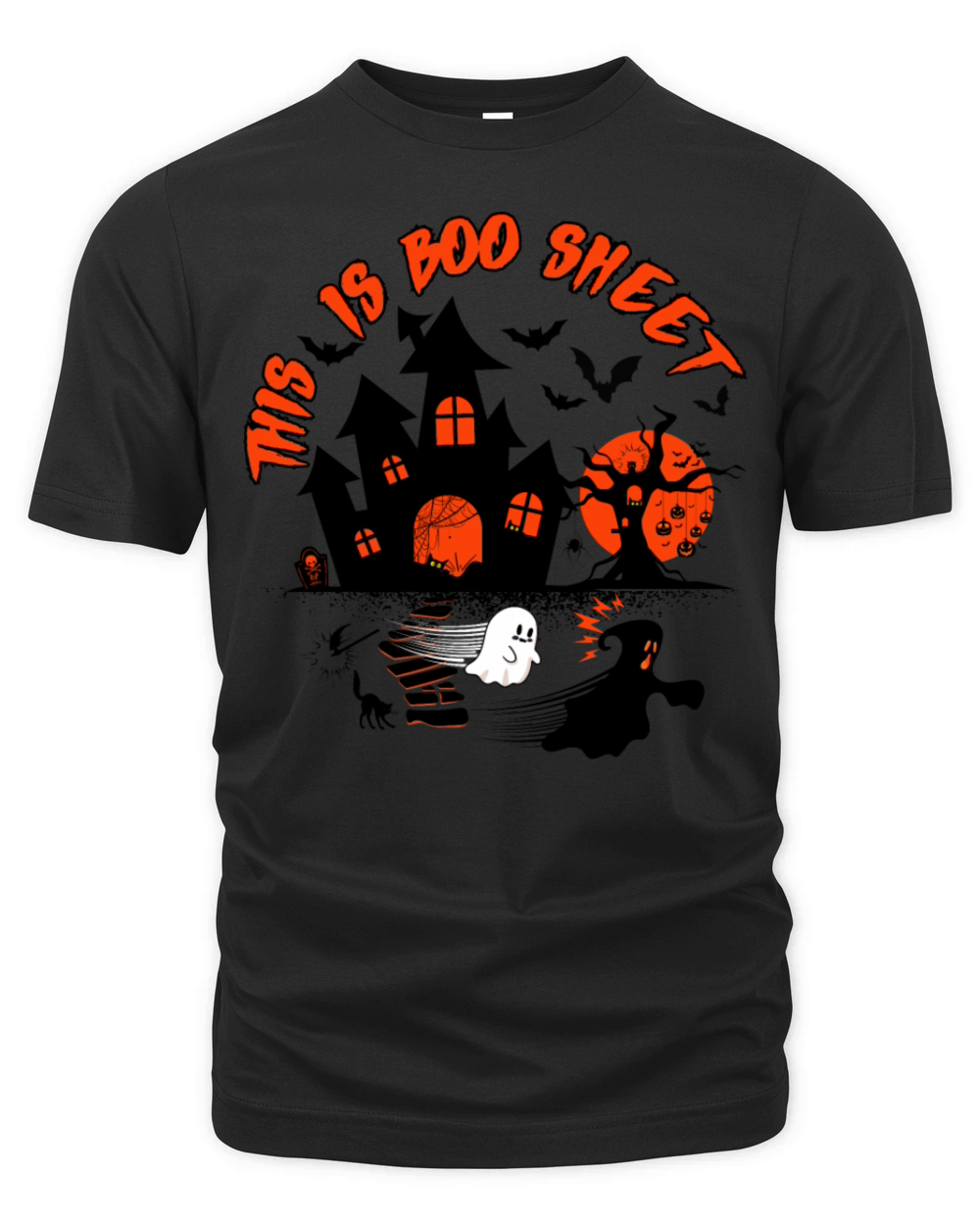 This Is Boo Sheet Funny Halloween retro Vintage Gh Organic Unisex T-shirt