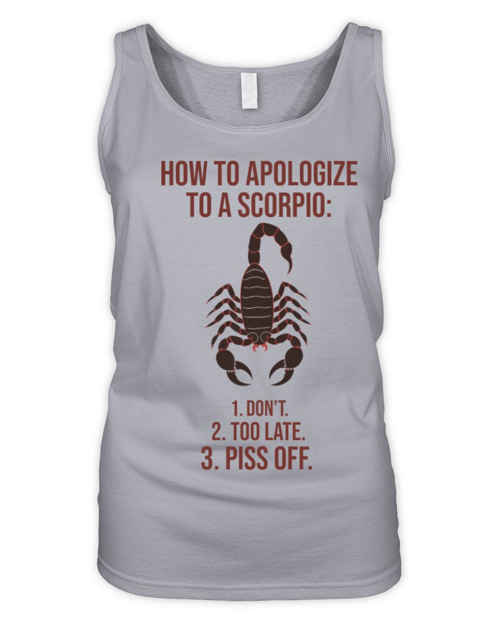 How to Apologize to a Scorpio Funny Guide Organic Women's Tank Top