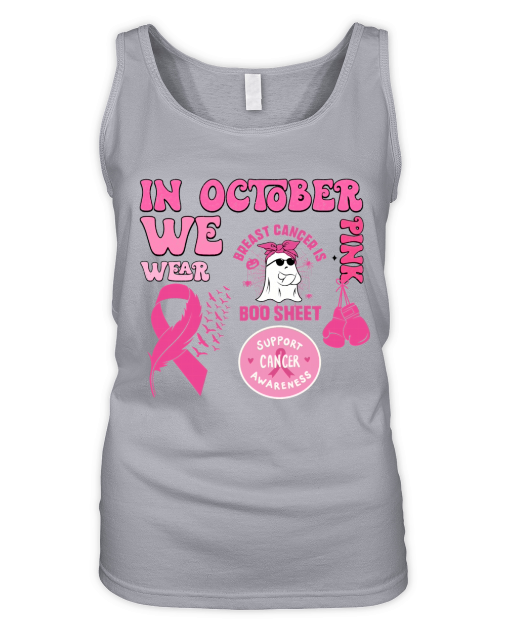In October We Wear Pink Organic Women's Tank Top