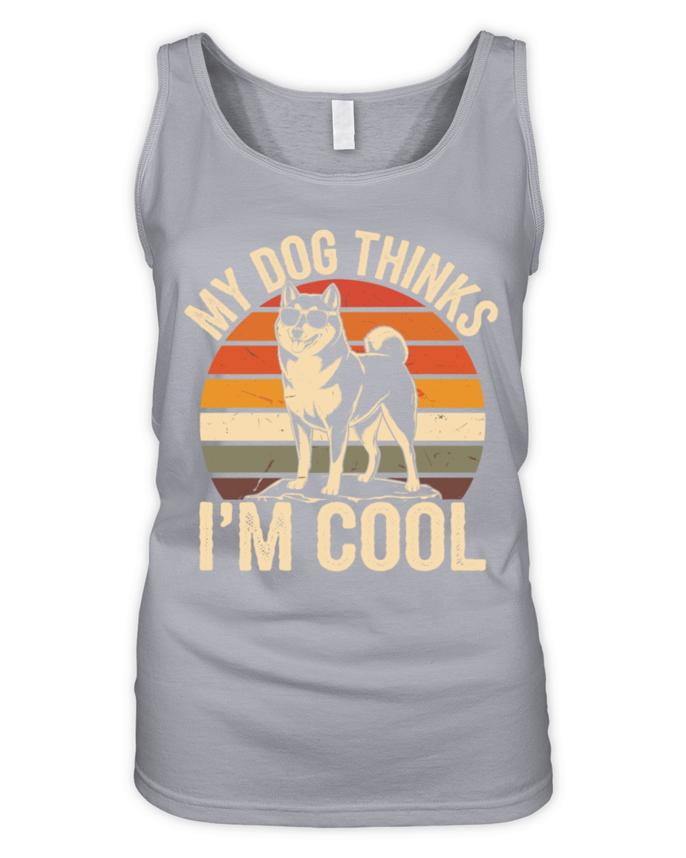 Shiba Inu My Dog Thinks Im Cool Organic Women's Tank Top