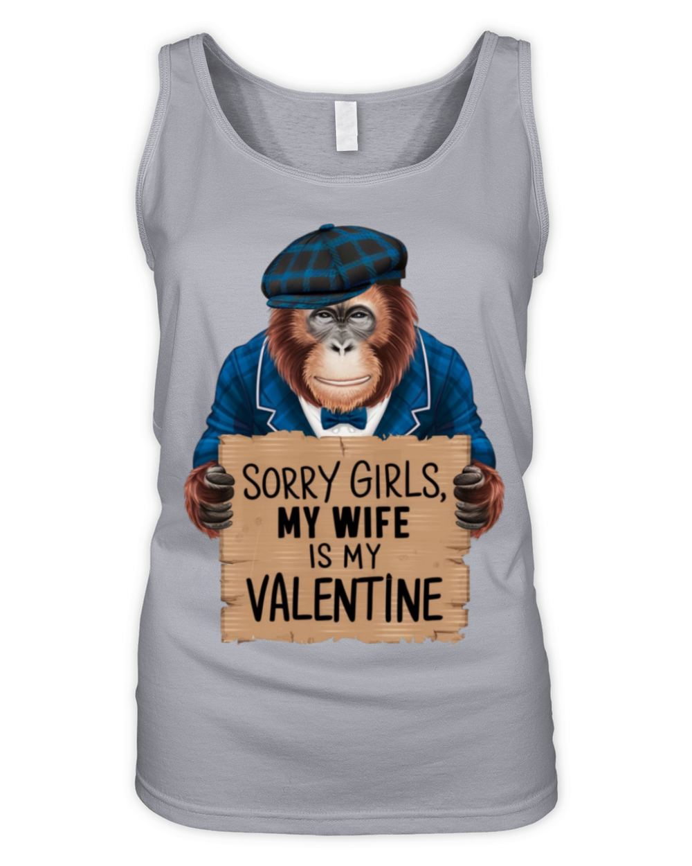 sorry girls my wife is my valentine Organic Women's Tank Top