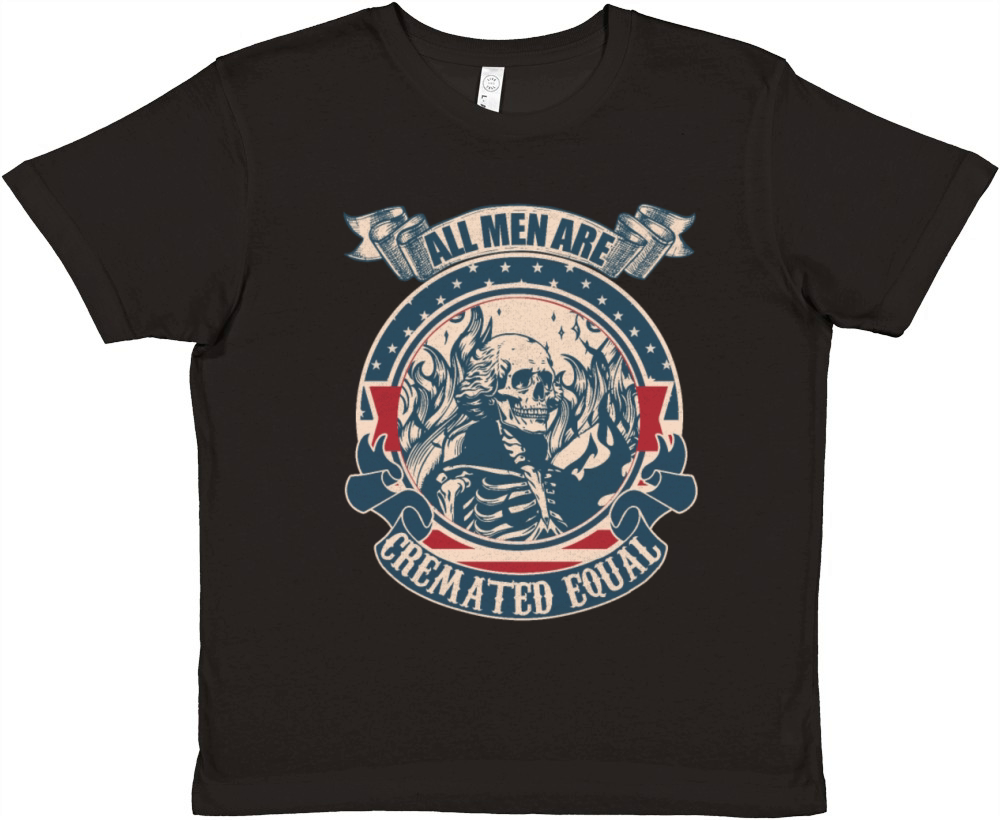 All men are cremated equal vintage Premium Kids Crewneck T-shirt