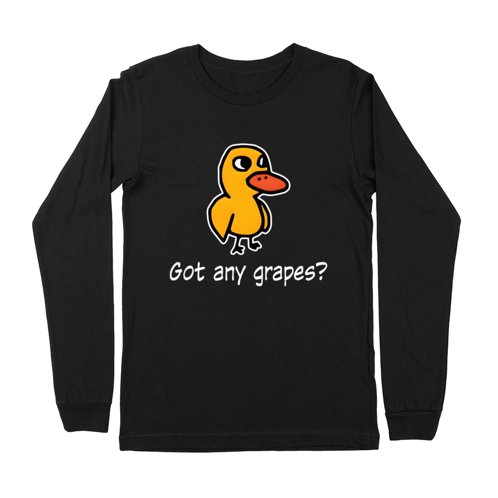 Got Any Grapes The Duck Song Got Any Grapes 4BK1 Premium Long Sleeve