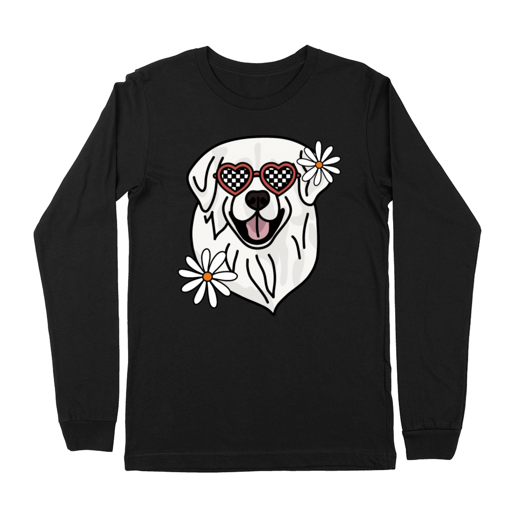 Great Pyreneese Greyhound retro dog Premium Long Sleeve