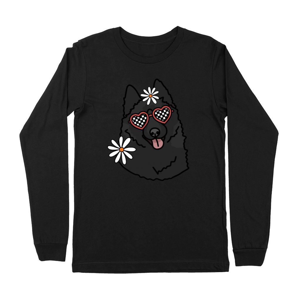 Schipperke Retro Dog Premium Long Sleeve