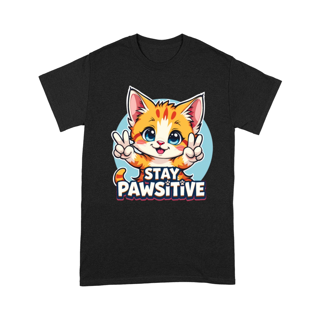Stay Pawsitive - T-shirt Design Premium T-shirt