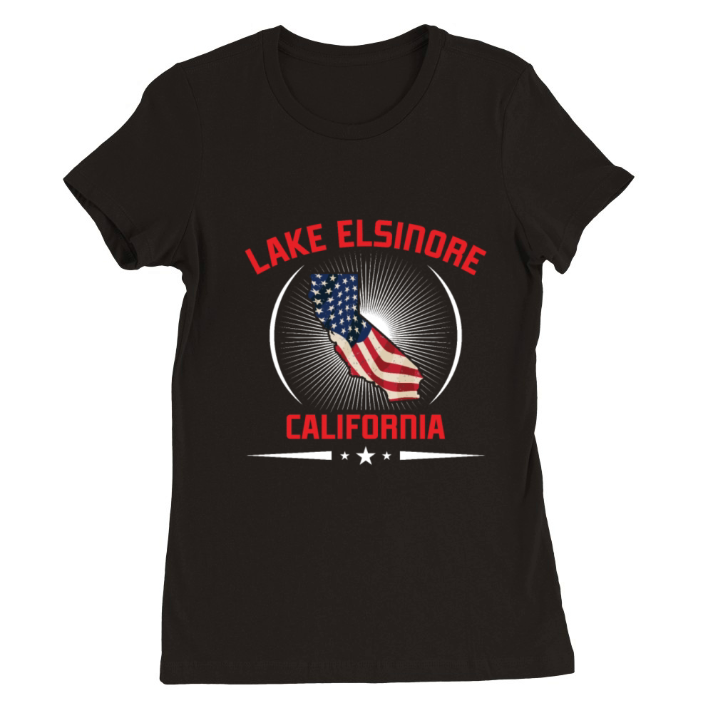 LAKE ELSINORE CALIFORNIA Nevada Lake Elsinore Premium Womens Crewneck T-shirt