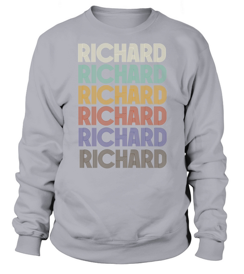 RICHARD First Name Retro Pattern Vintage Stylet Sweatshirt Unisex
