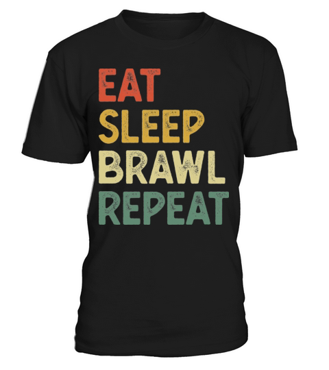 Eat Sleep Brawl Repeat Funny Video Gamer Gaming T-Shirt Unisex