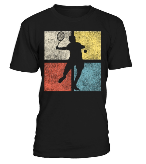 Funny Tennis Player Racket Retro T-Shirt Unisex