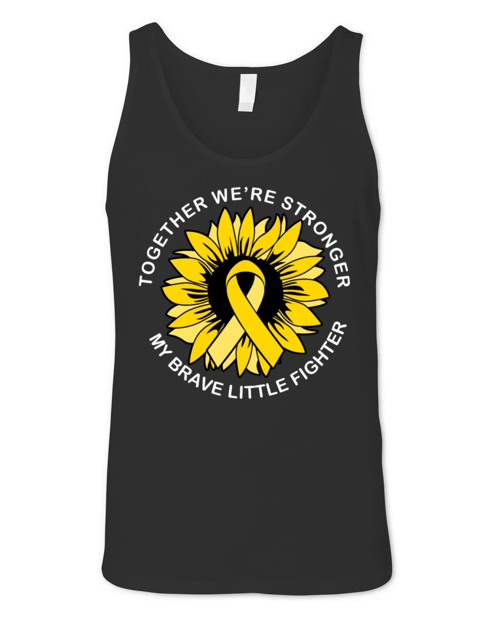 Brave Little Fighter Child Cancer Awareness Shirt Unisex Jersey Tank