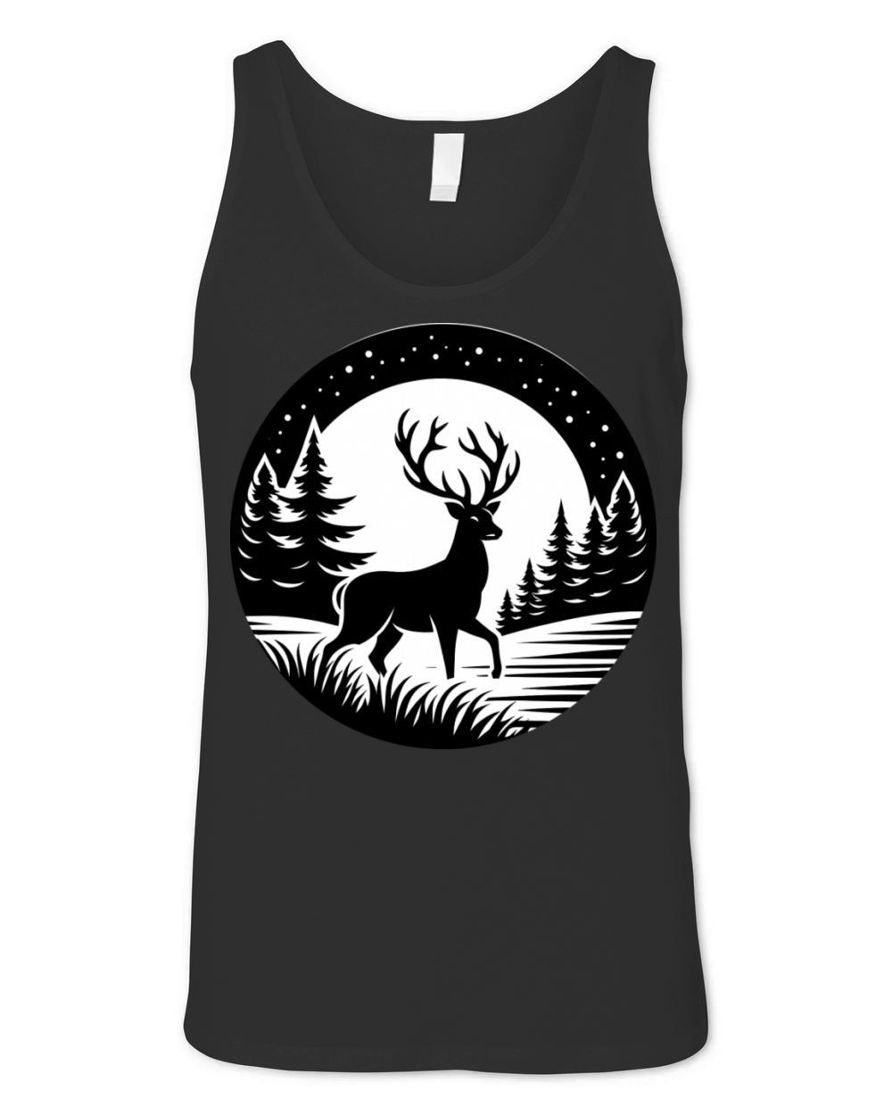 deer silhouette Unisex Jersey Tank