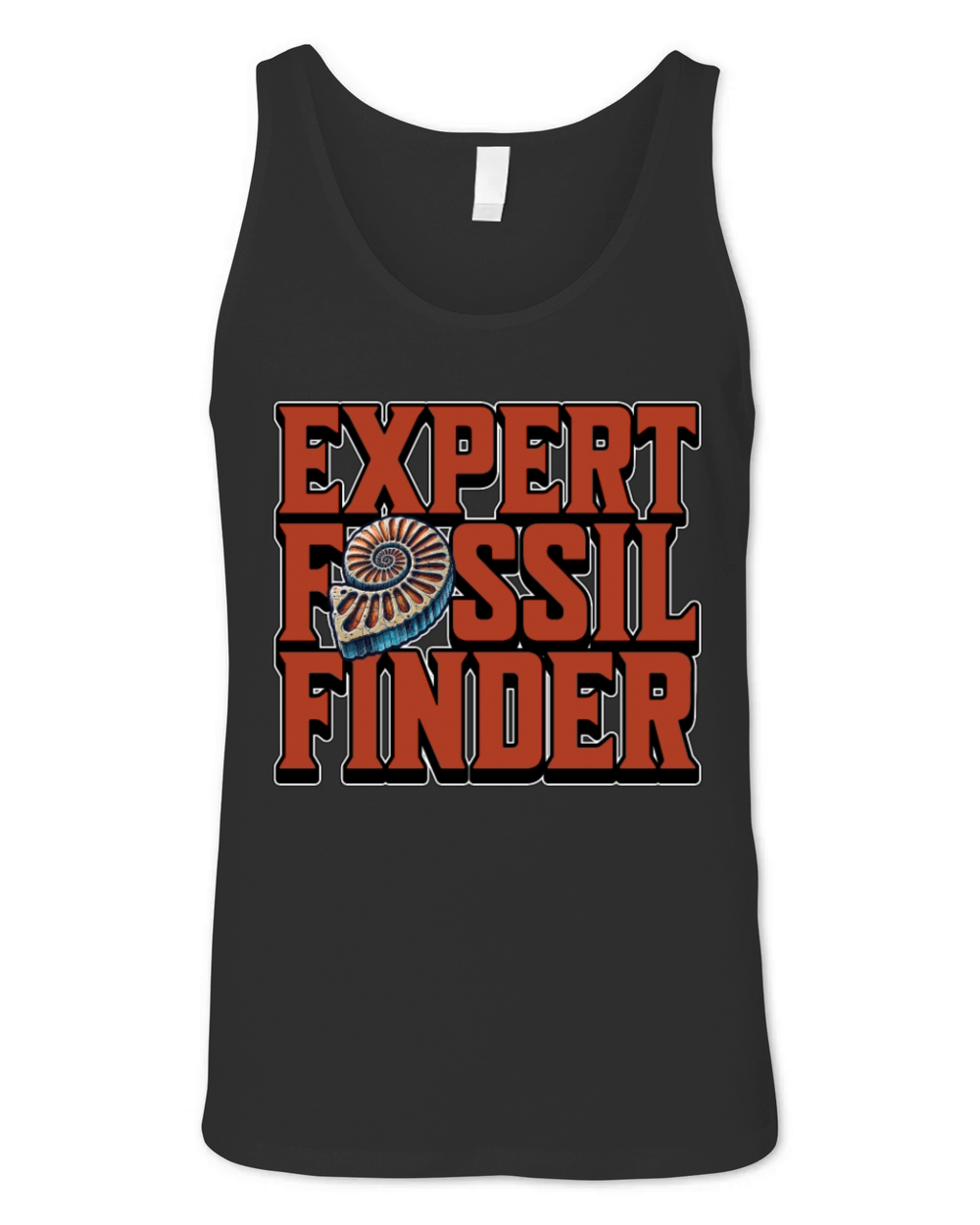 Fossil Hunter Expert Fossil Finder Paleontologist Unisex Jersey Tank