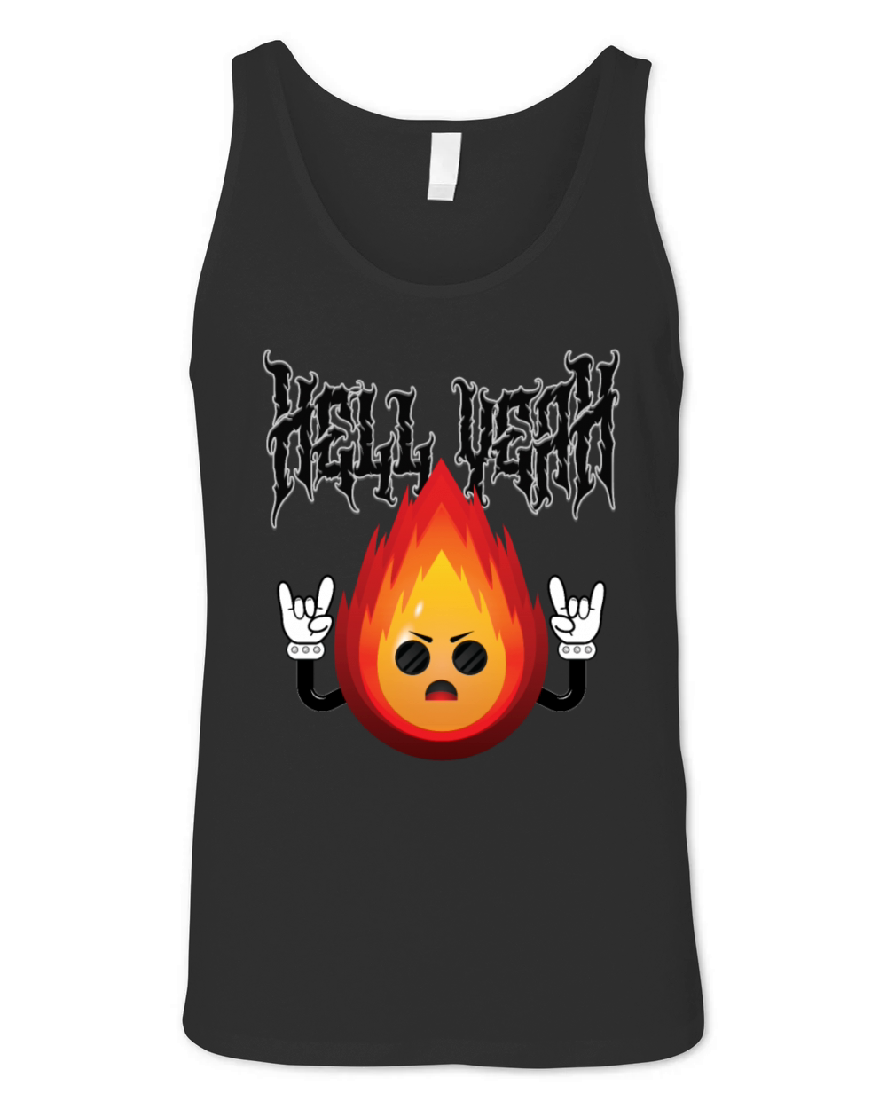 Hell Yeah - Funny Fire Unisex Jersey Tank