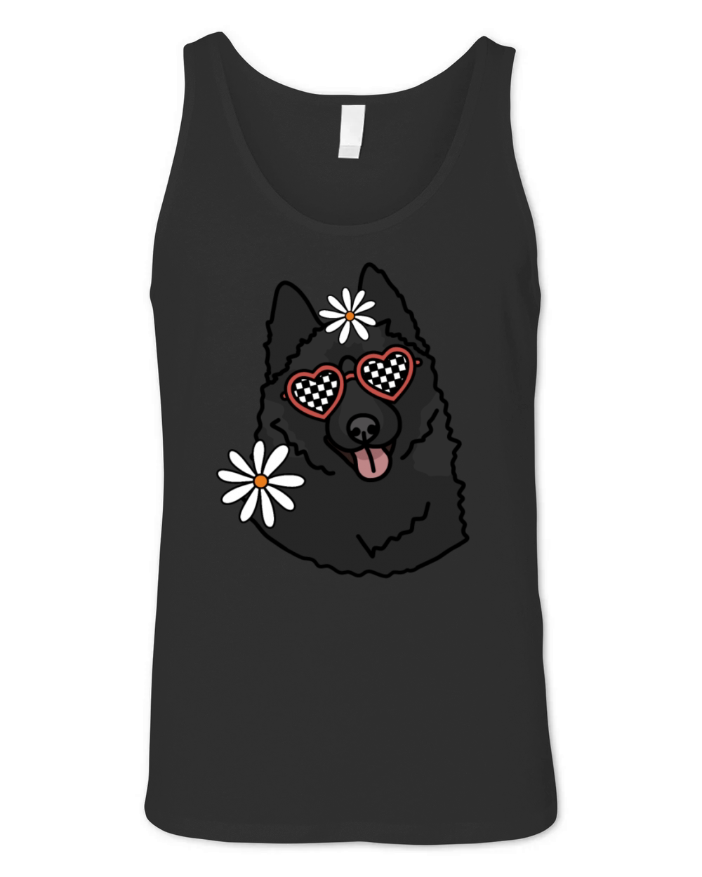 Schipperke Retro Dog Unisex Jersey Tank