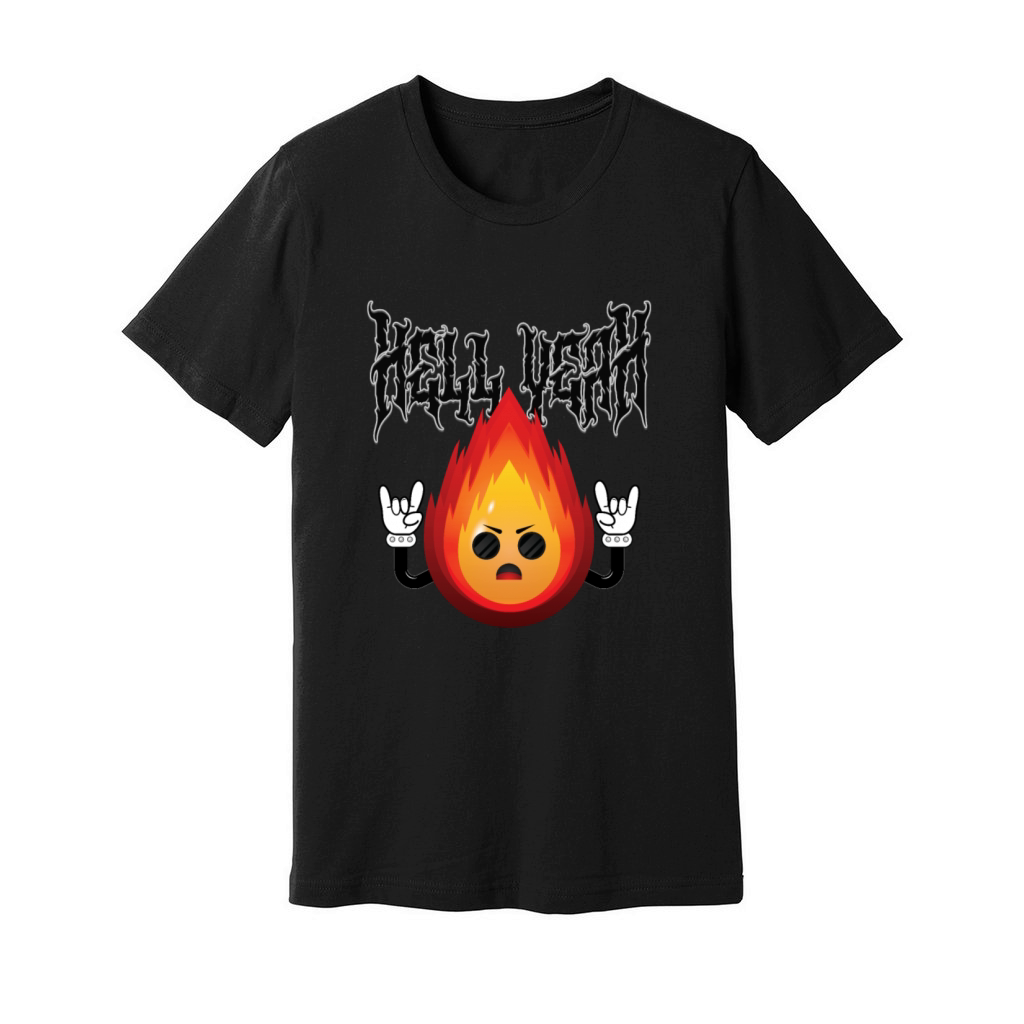 Hell Yeah - Funny Fire Unisex Jersey Tee