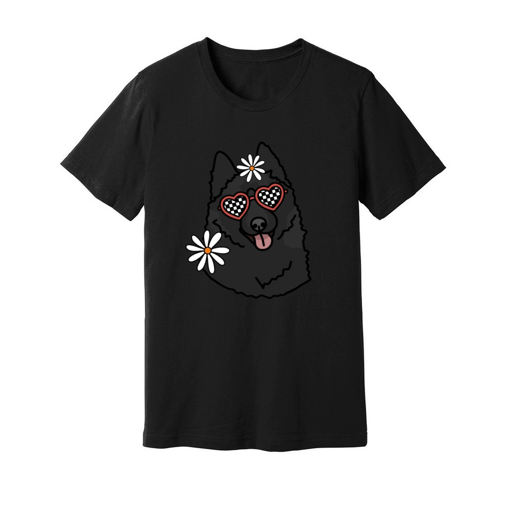 Schipperke Retro Dog Unisex Jersey Tee