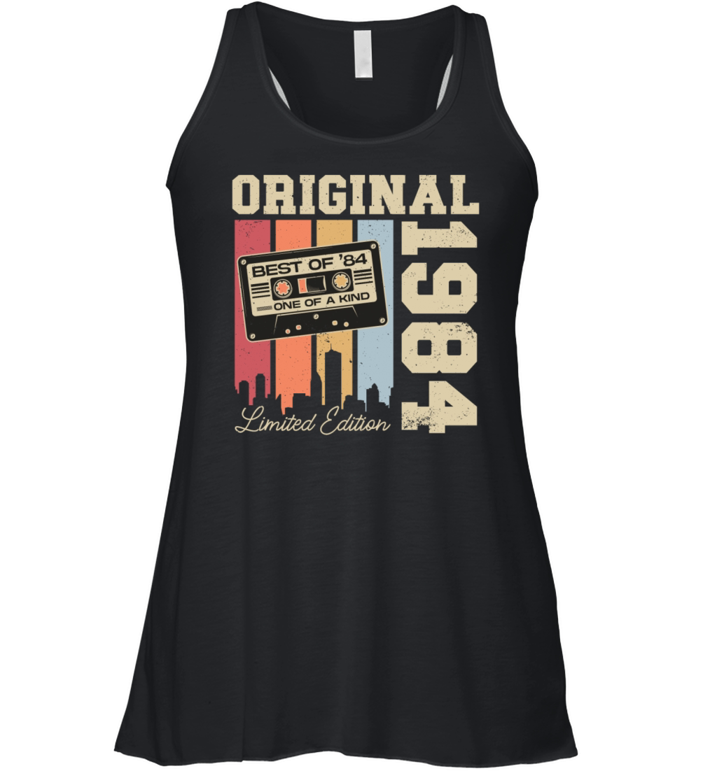 1984 Vintage Jahrgang Retro Geburtstag Women's Flowy Tank Top