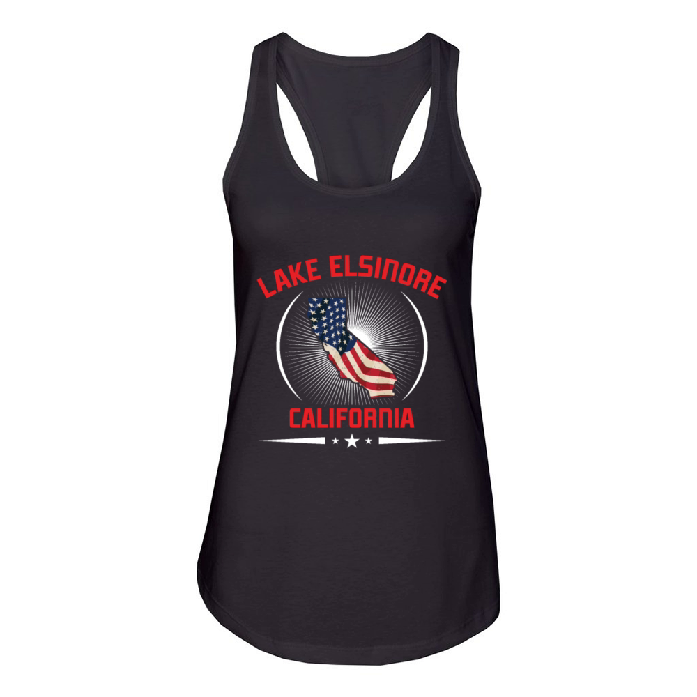 LAKE ELSINORE CALIFORNIA Nevada Lake Elsinore Women's Racerback Tank