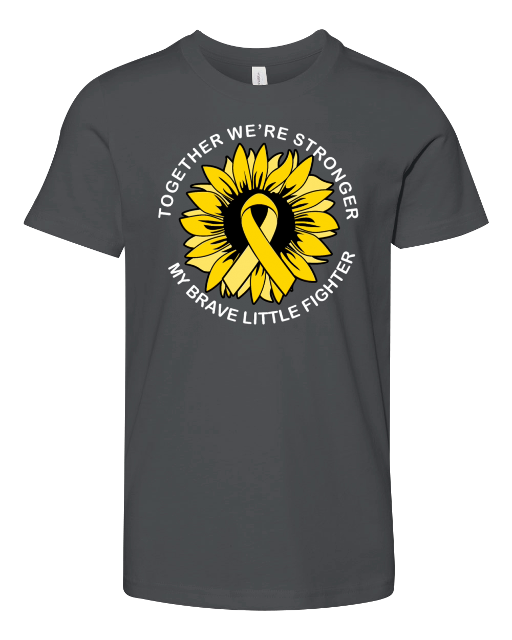 Brave Little Fighter Child Cancer Awareness Shirt Youth Unisex Jersey Tee